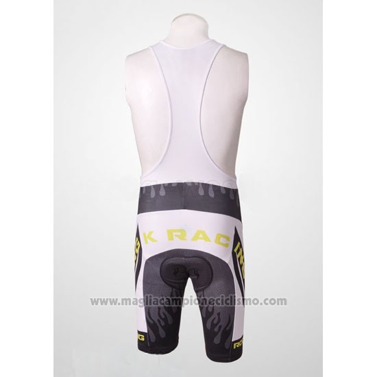 2010 Abbigliamento Ciclismo Rock Racing Argentato e Bianco Manica Corta e Salopette